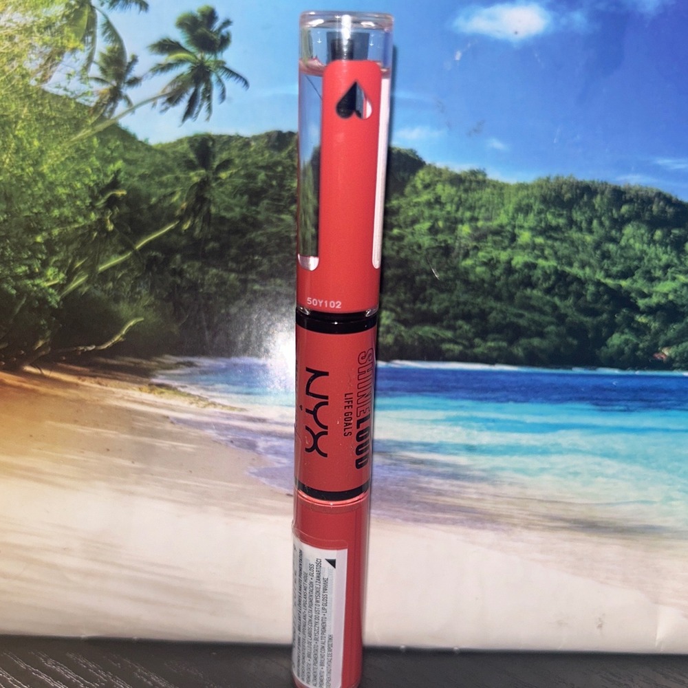NYX Shine Loud High Pigment Lip Color Life Goals SLHP04 Coral Pink Longwear New
